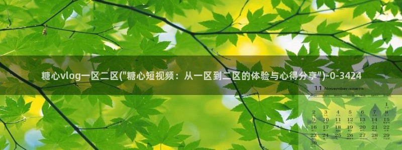 糖心vlog78：糖心vlog一区二区(\