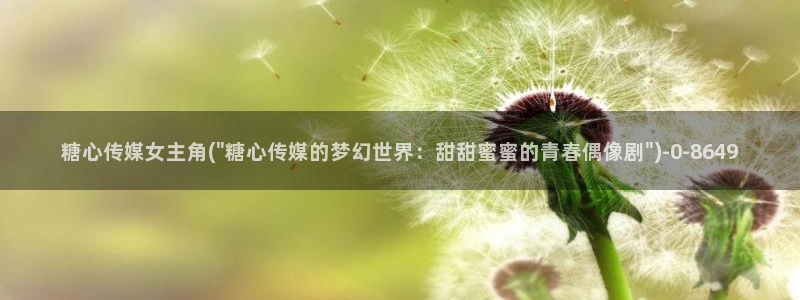 糖心网站vlog：糖心传媒女主角(\